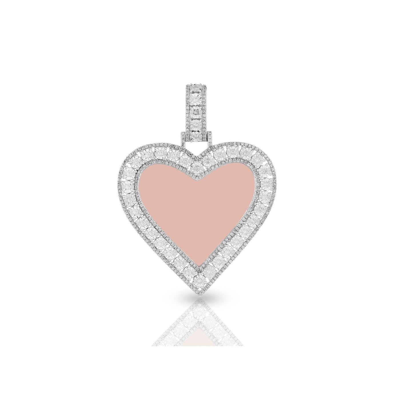 Rose Gold Diamond Heart Pendant
