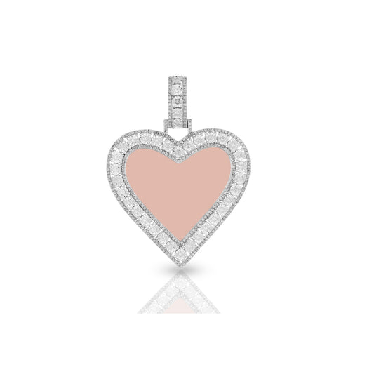 Rose Gold Diamond Heart Pendant