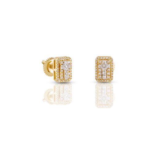 0.24ct Yellow Gold Cross Earrings by Truth Jewel