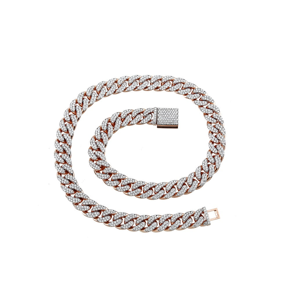 10K Rose Gold Cuban Link Chain