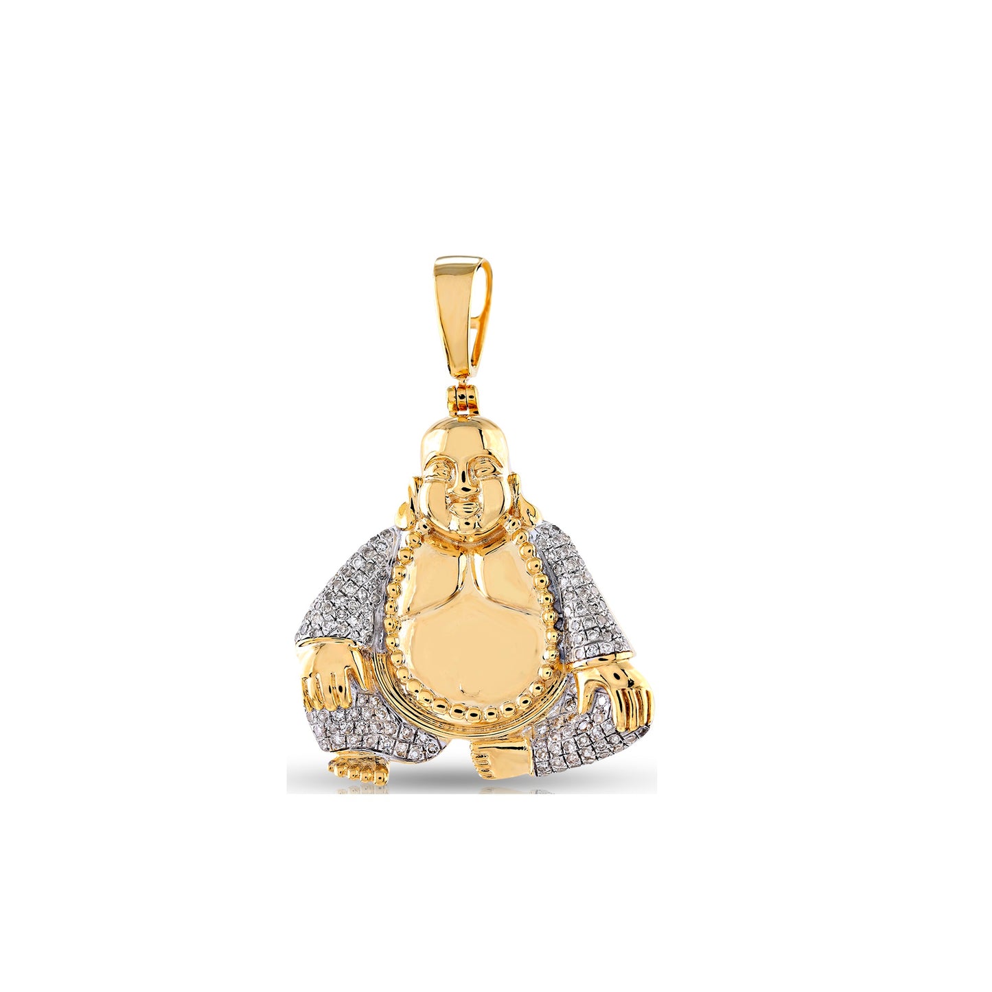 Yellow Gold Diamond Budhdha Pendant