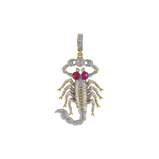 Yellow Gold Diamond Scorpio Zodiac Pendant