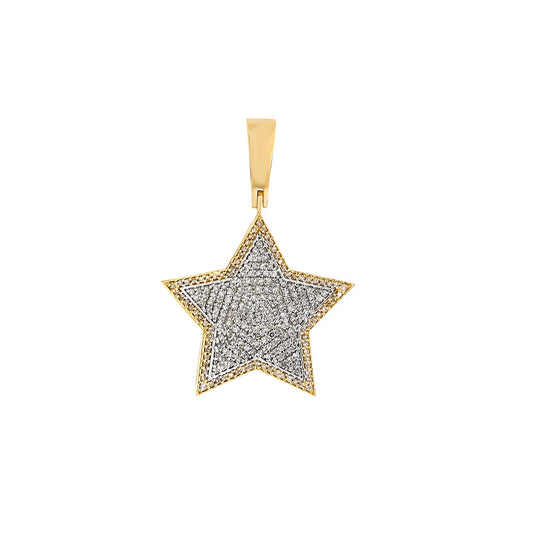 Yellow Gold Diamond Star Pendant