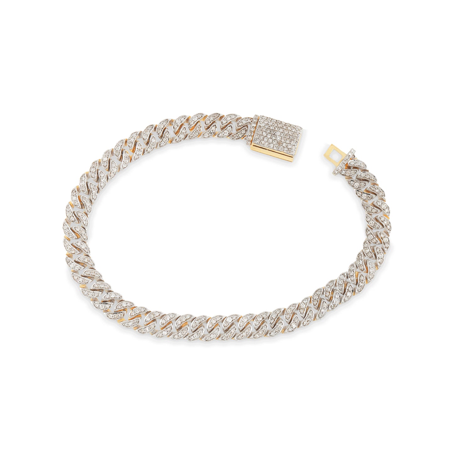 10K Gold Diamond Cuban Bracelet By Truth Jewel
