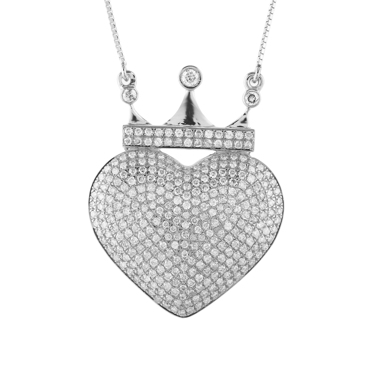 Crown Heart Pendant by Truth Jewel