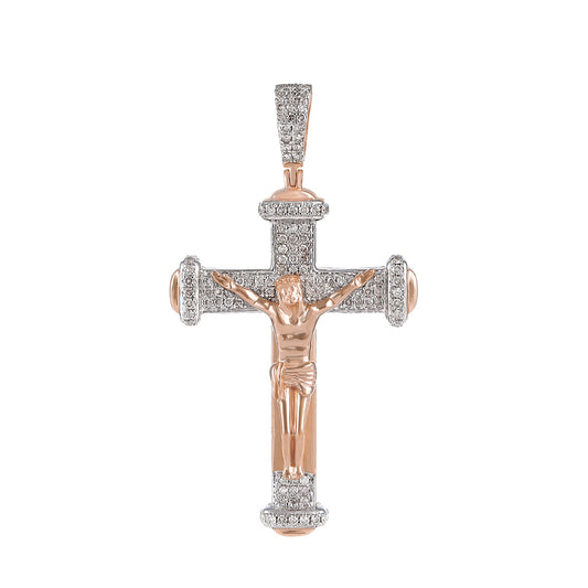 Gold Crucifix Jesus Cross Pendant  by Truth Jewel