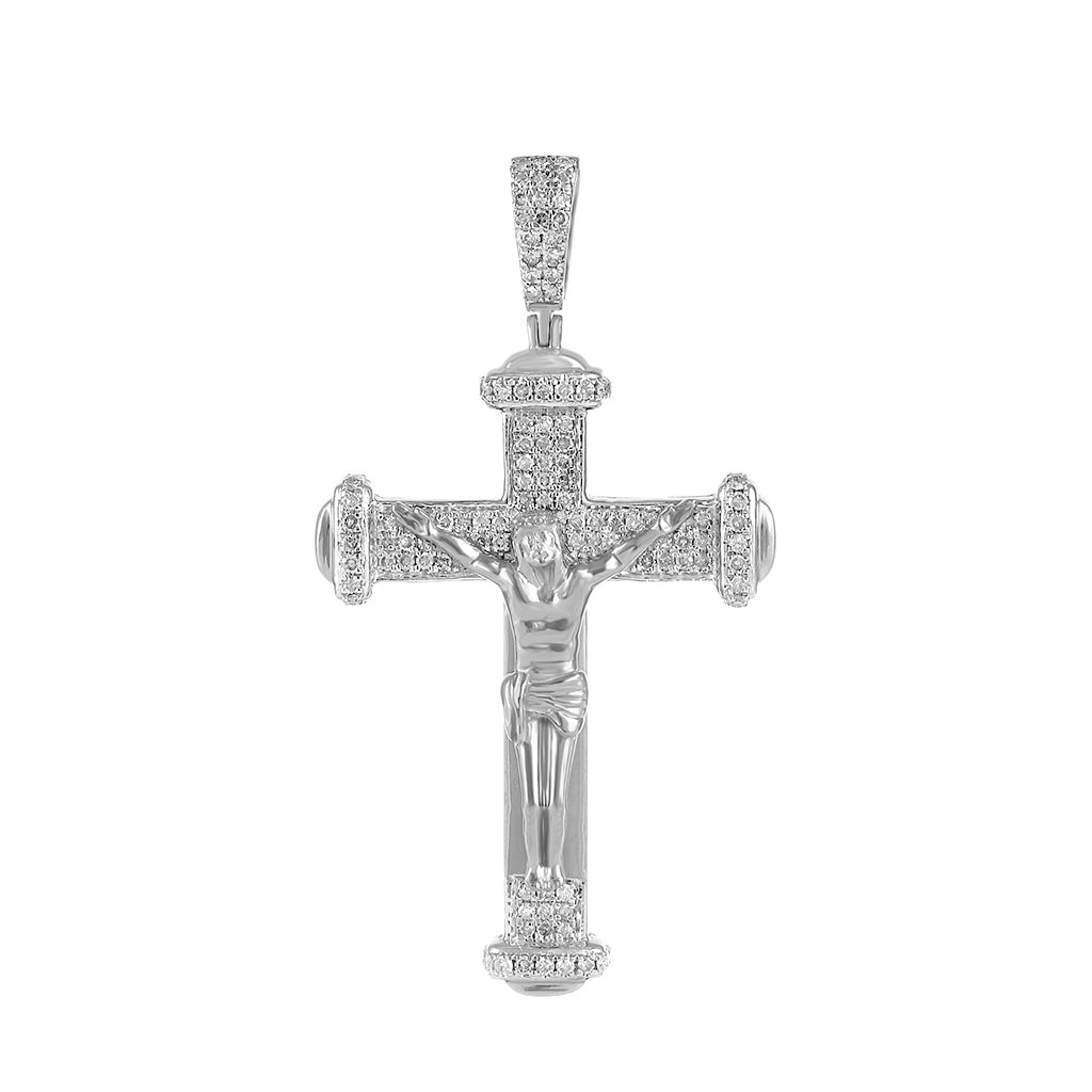 Gold Crucifix Jesus Cross Pendant by Truth Jewel