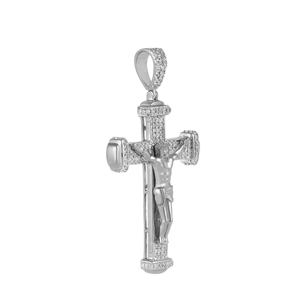 Gold Crucifix Jesus Cross Pendant by Truth Jewel