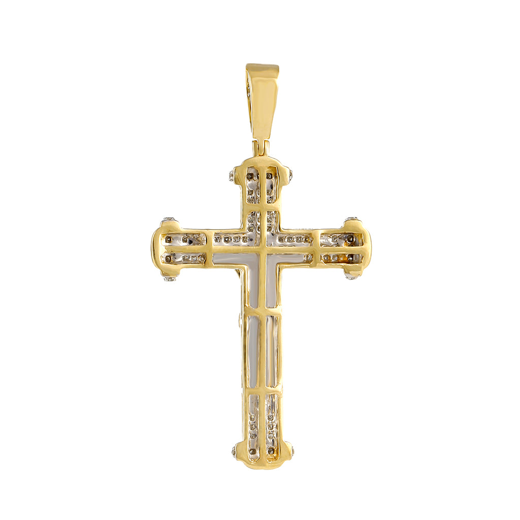 Gold Crucifix Jesus Cross Pendant by Truth Jewel