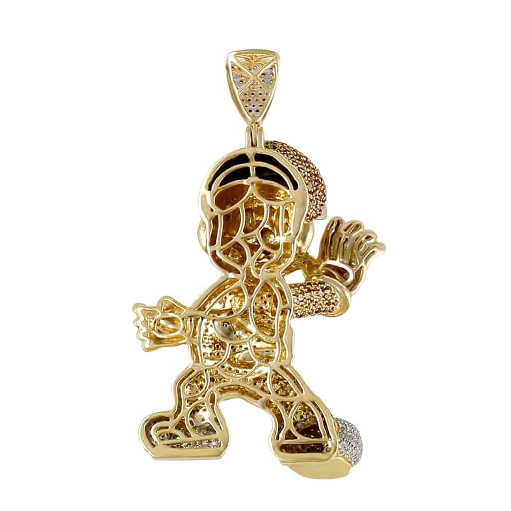 Super Mario Pendant yellow gold