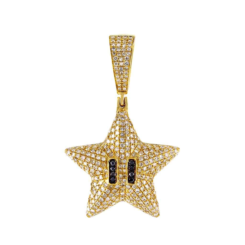 Starfish Necklace Pendant yellow gold