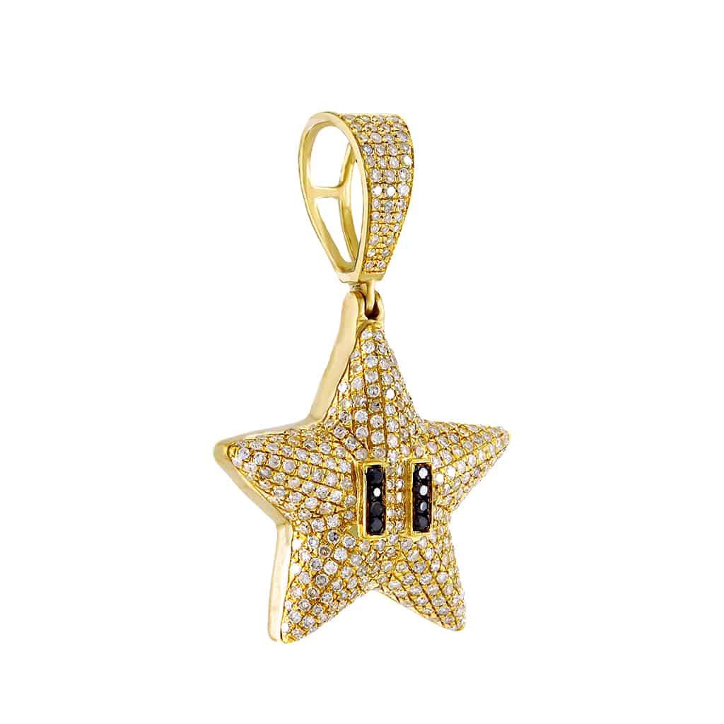 Starfish Necklace Pendant yellow gold