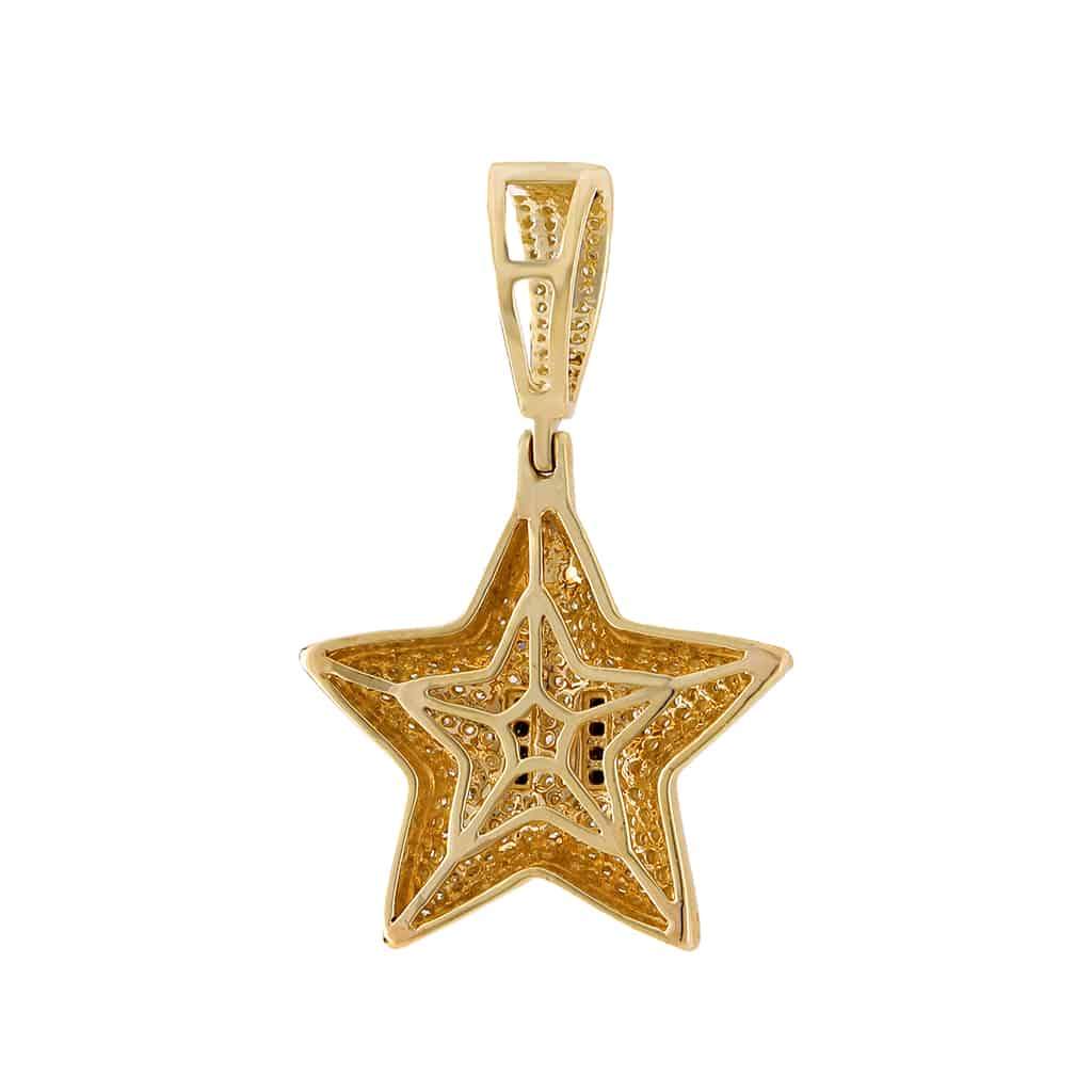 Starfish Necklace Pendant yellow gold