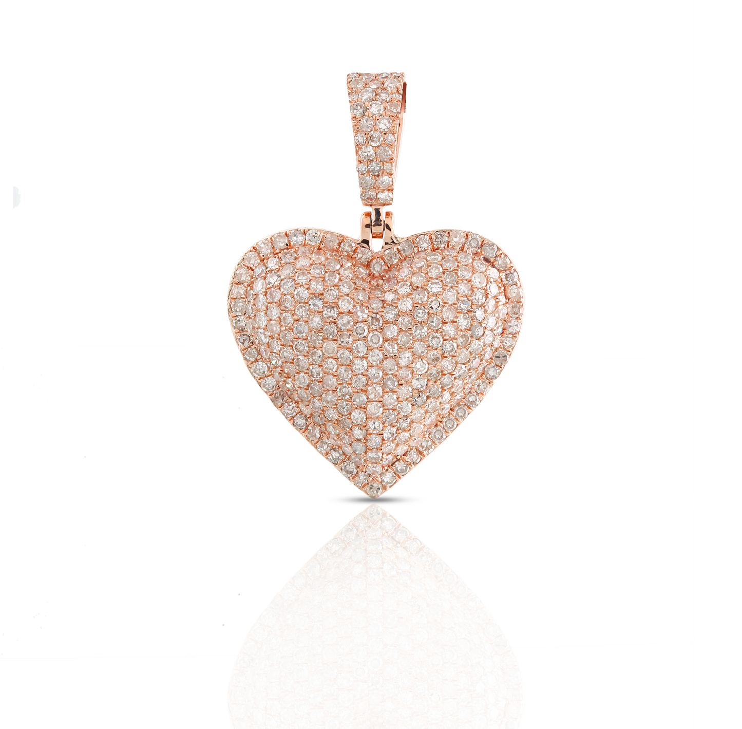 Yellow Gold Diamond Heart Pendant