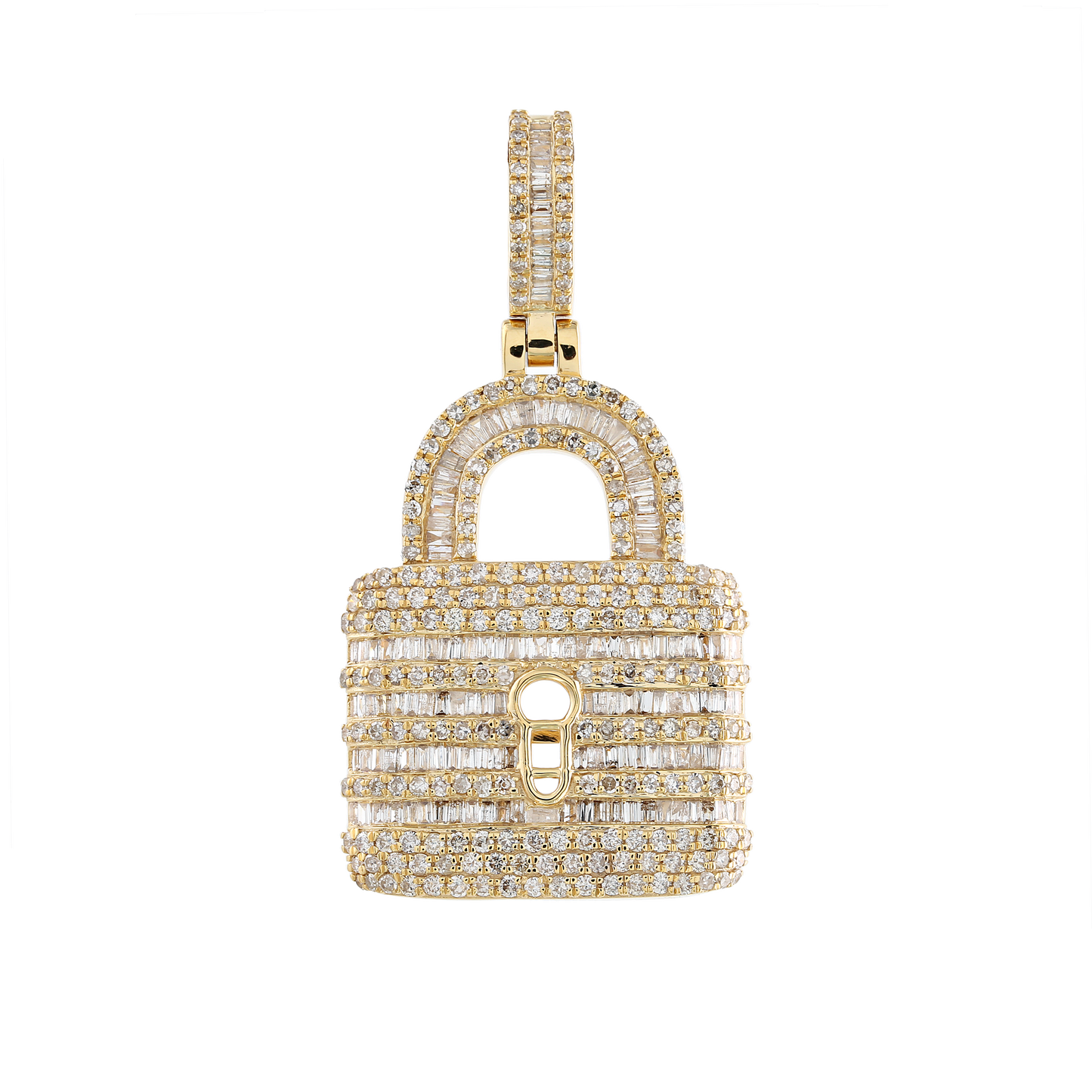 Designer Padlock Diamond Charm Pendant By Truth Jewel