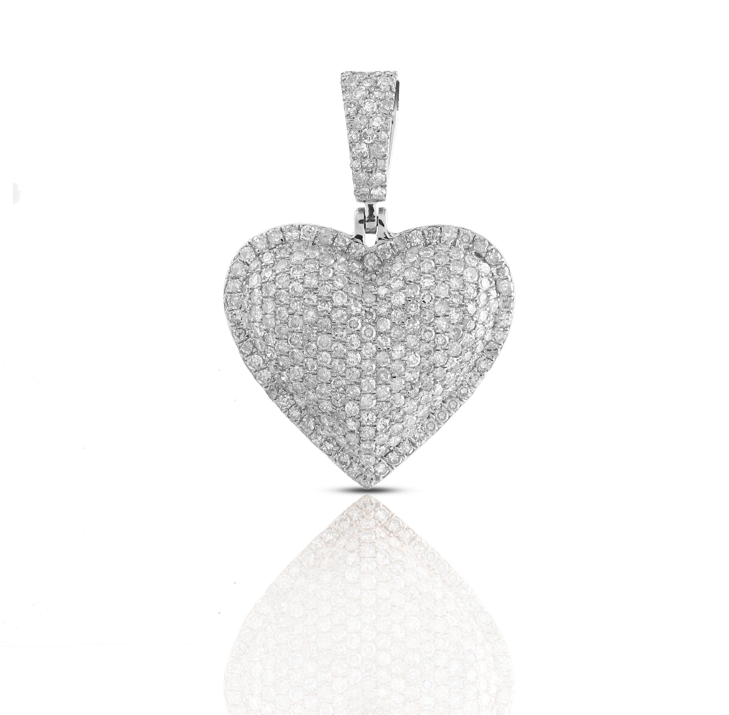 Yellow Gold Diamond Heart Pendant