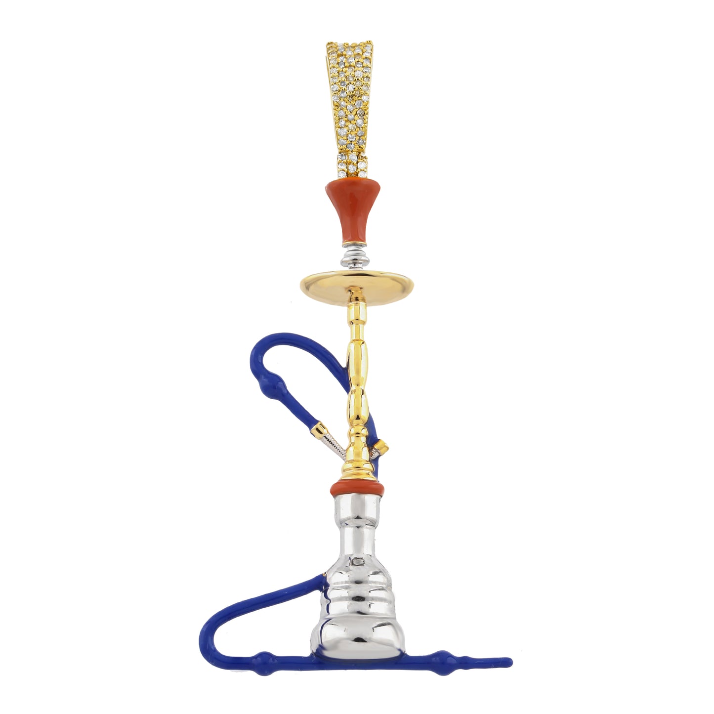 Yellow Gold Hookah Pendant