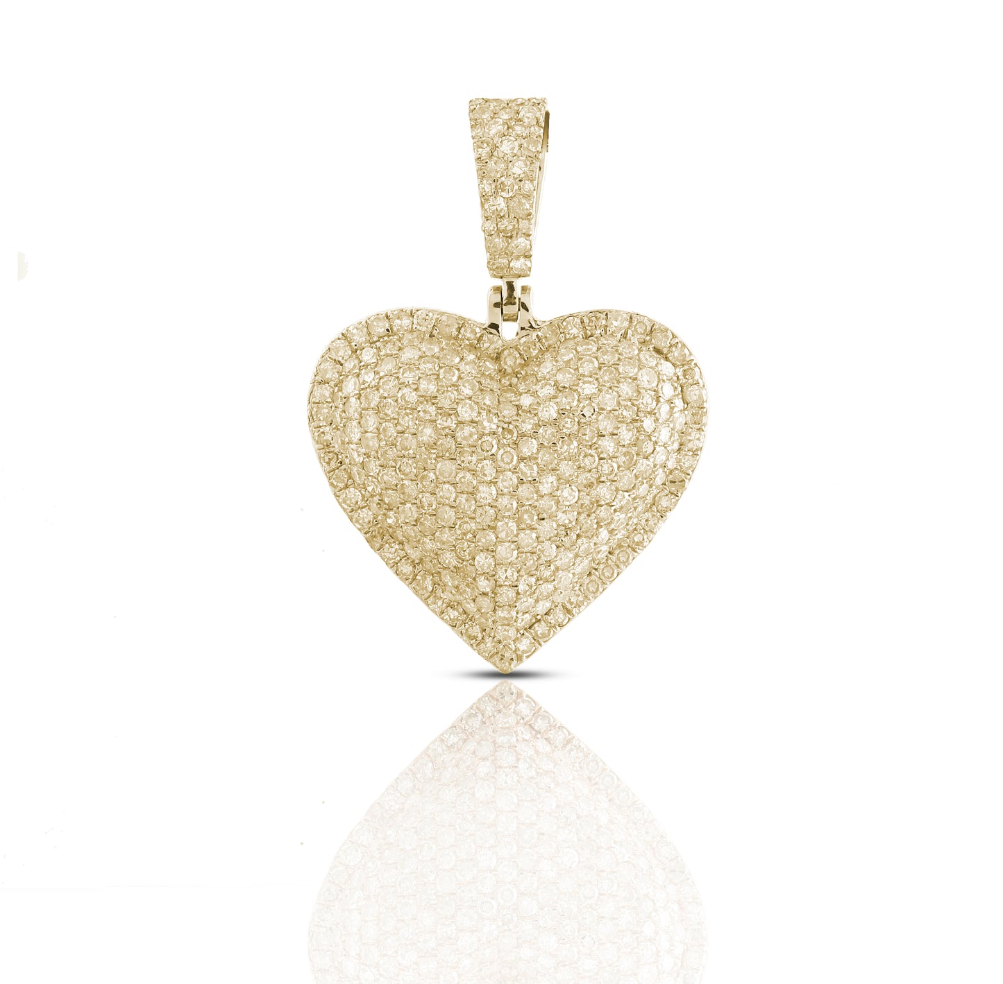 Yellow Gold Diamond Heart Pendant