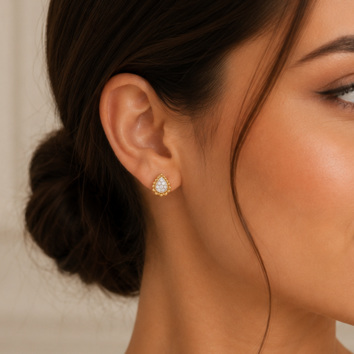 VS lab diamond earrings