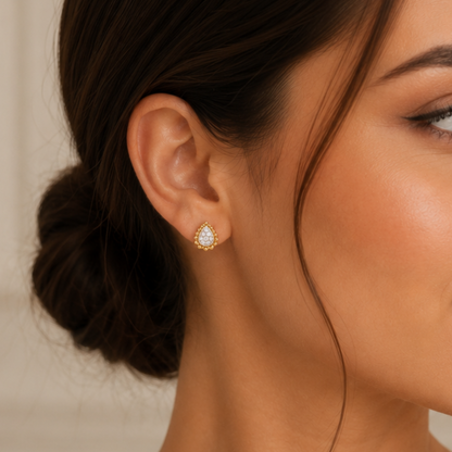 VS lab diamond earrings