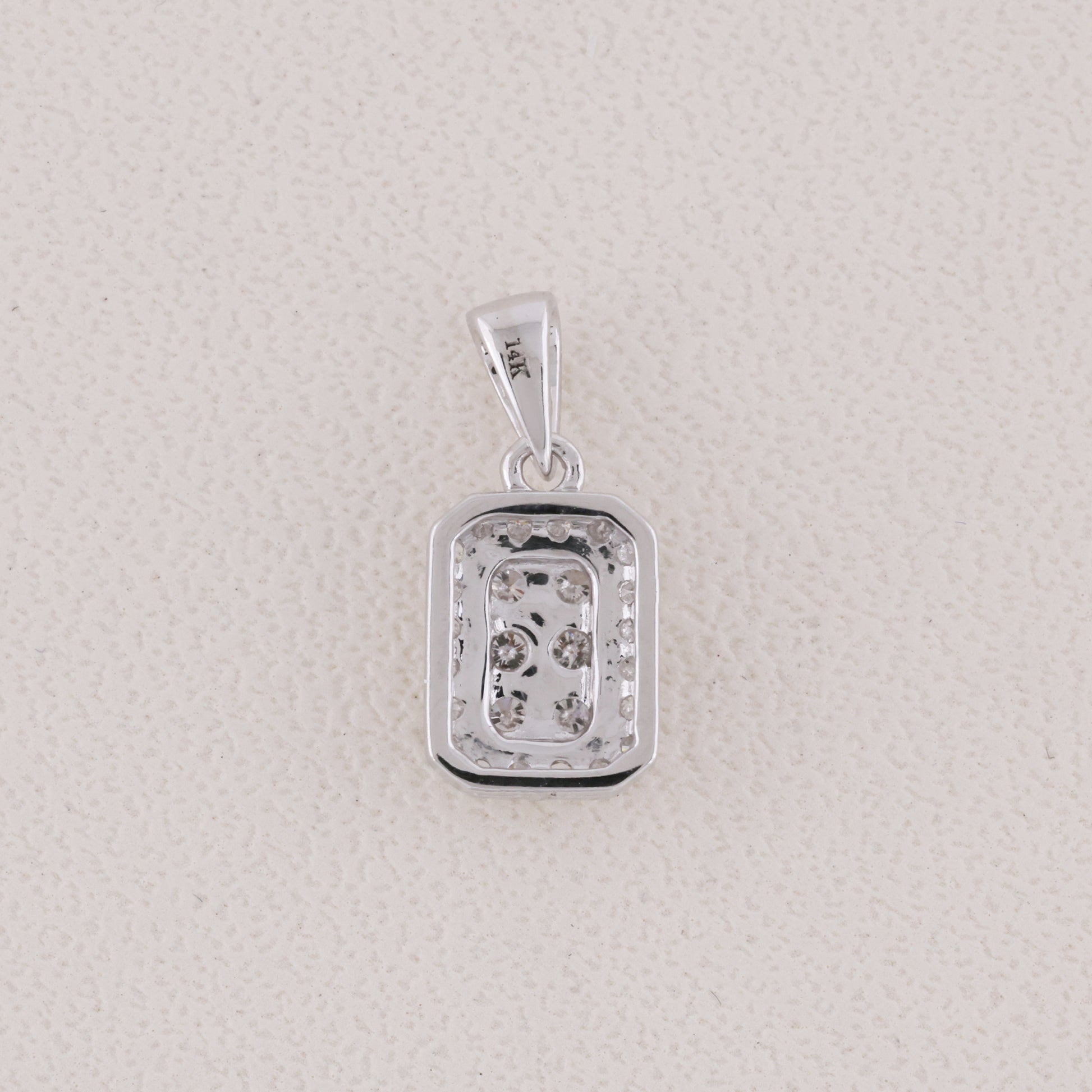 minimalist diamond pendant,