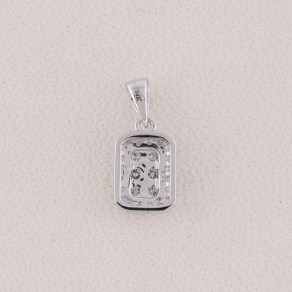 minimalist diamond pendant,