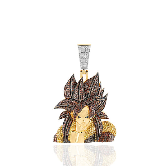 Dragon Ball Z Super Saiyan 4 Goku Diamond Pendant