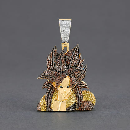 Dragon Ball Z Super Saiyan 4 Goku Diamond Pendant