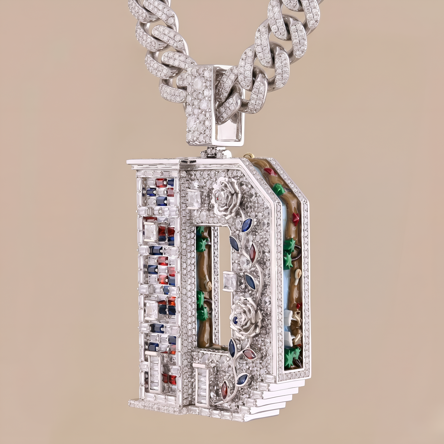 Diamond Initial D Letter Pendant