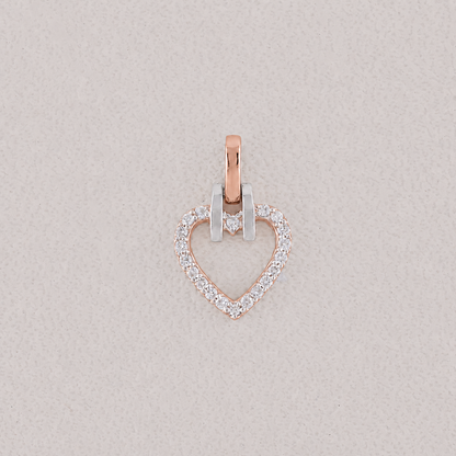 RoseGold women’s diamond pendan