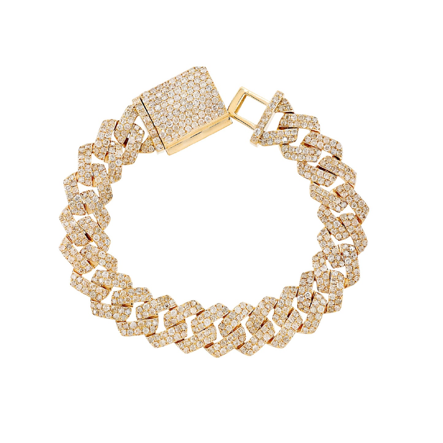 13mm Iced Diamond Cuban Link Bracelet By Truth Jewel