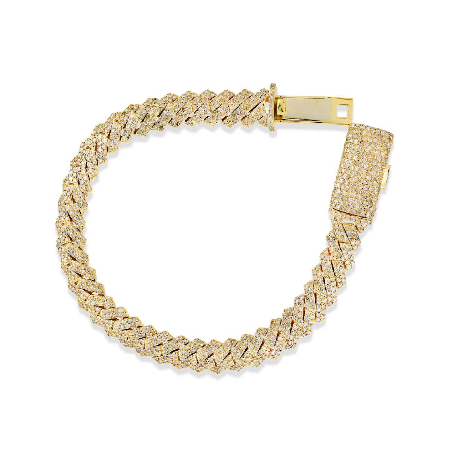 Heavy Iced Diamond Cuban Link Bracelet 8.5 Inch By Truth Jewel