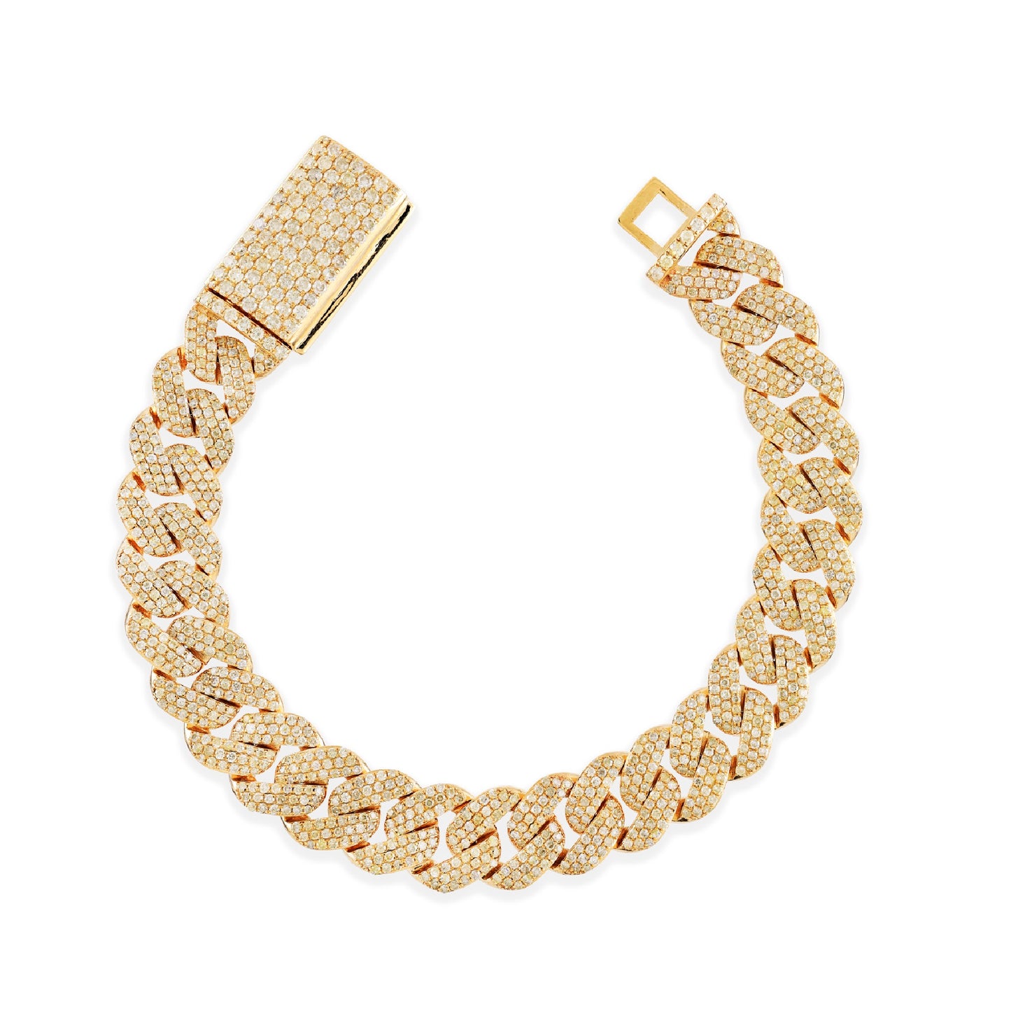 Iced Diamond Cuban Link Bracelet By Truth Jewel