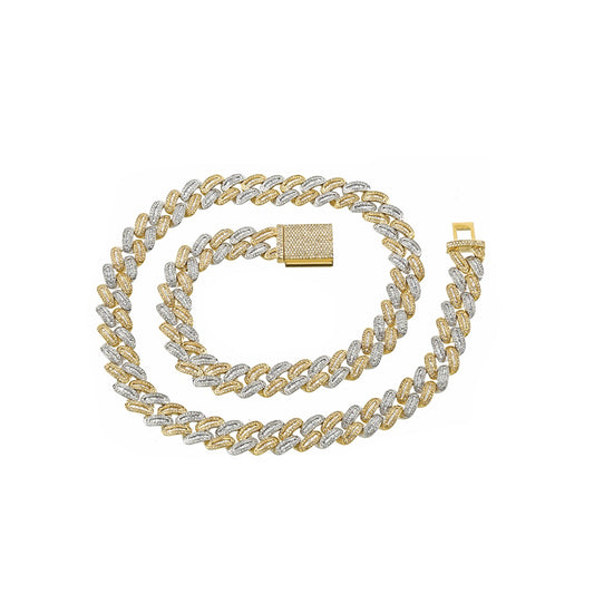 13.5mm Yellow Gold Cuban Chain by Truth Jewel