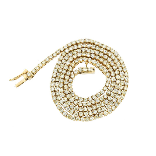 Classic Round Diamond Tennis Necklace By Truth Jewel
