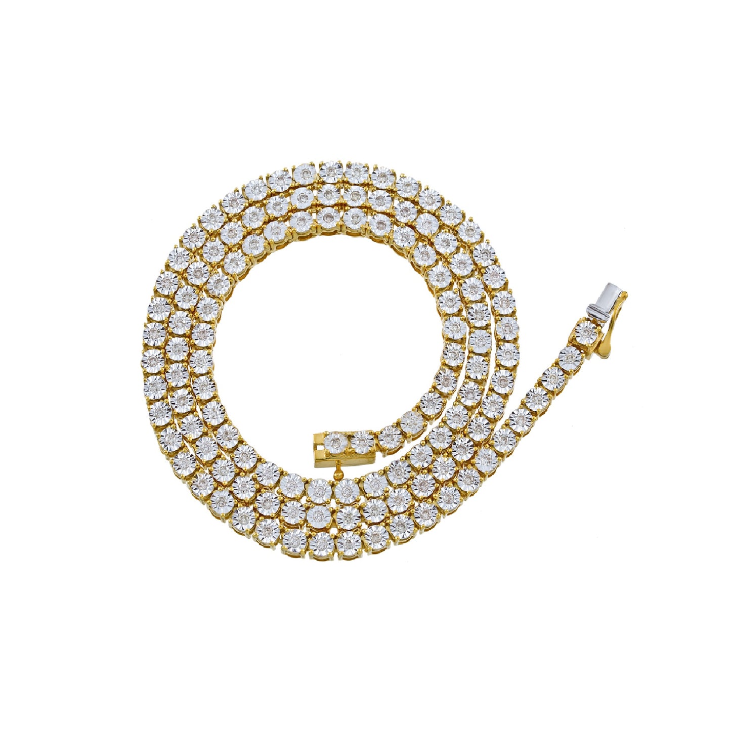 3.5mm Round Diamond Tennis Chain By Truth Jewel