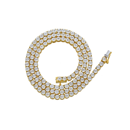 3.5mm Round Diamond Tennis Chain By Truth Jewel