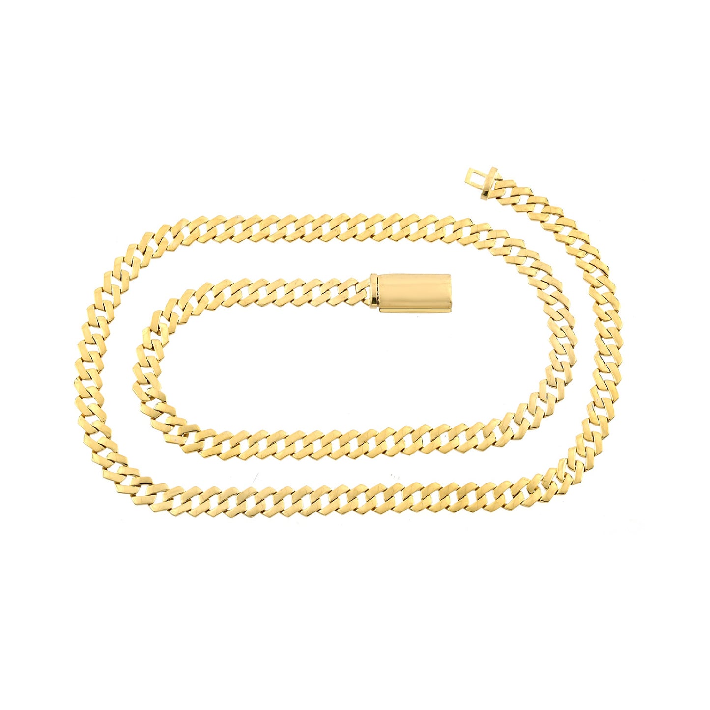 10K Yellow Gold 8mm Classic Cuban Link Chain