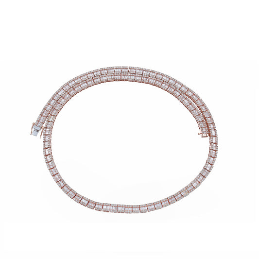 6mm Rose Gold Baguette Chain By Truth Jewel