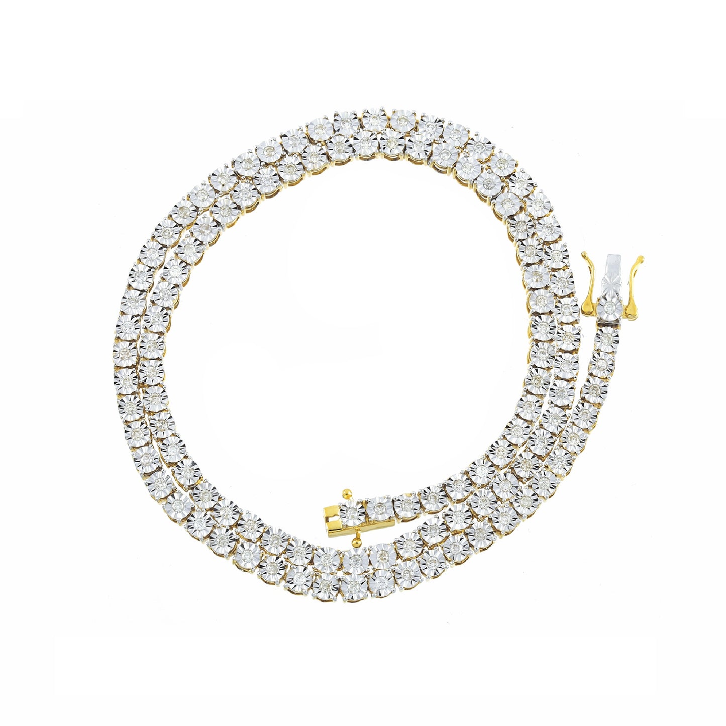 Bold Diamond Tennis Necklace By Truth Jewel