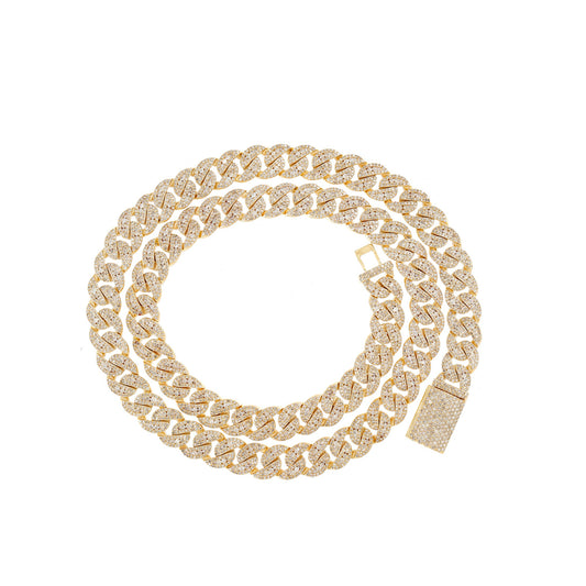 10mm Yellow Gold Cuban Link Chain  by Truth Jewel