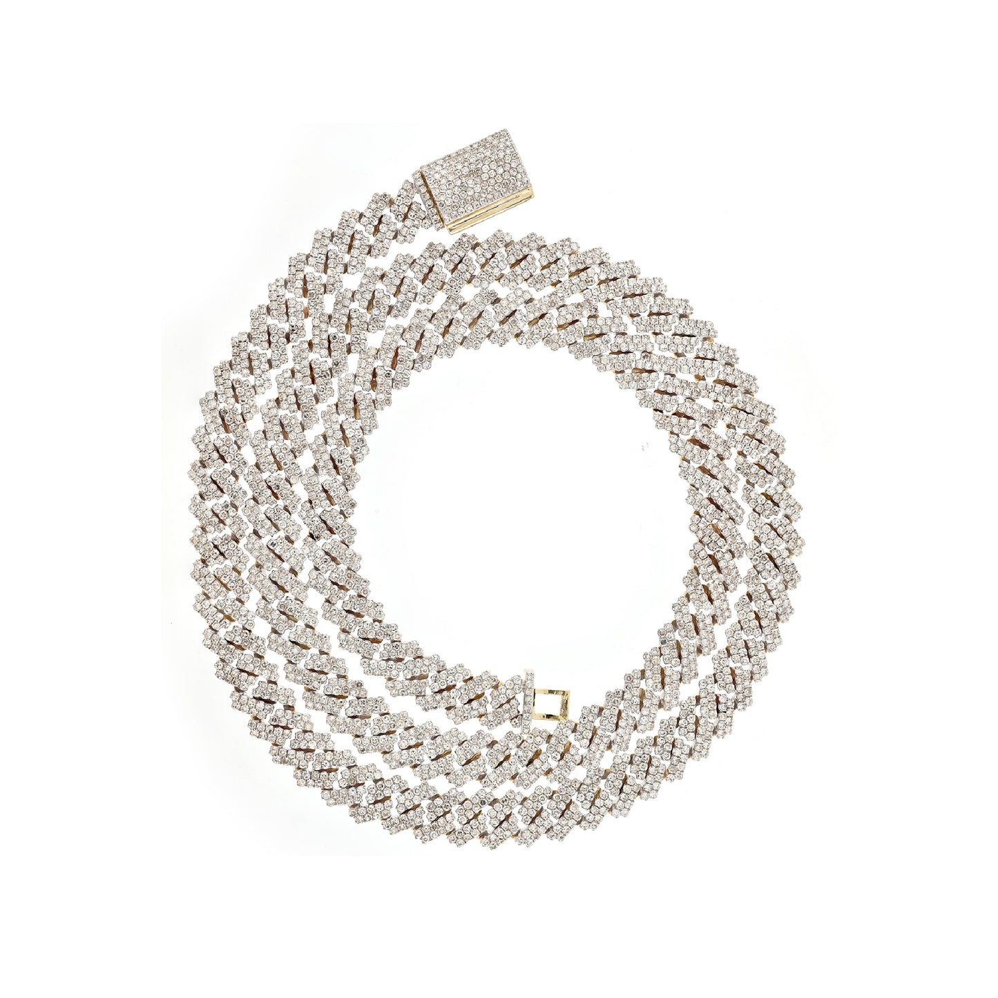 22Inch Fully Iced Diamond Cuban Link Necklace By Truth Jewel