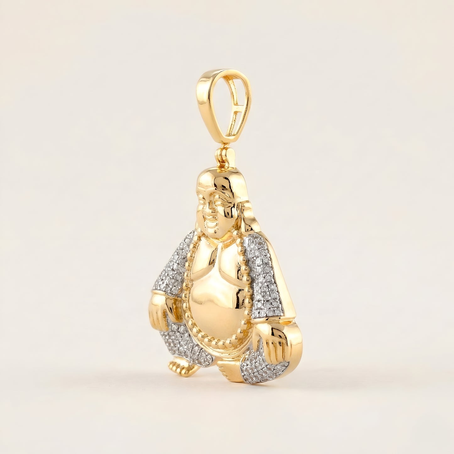 Buddha Gold pendant With Diamond