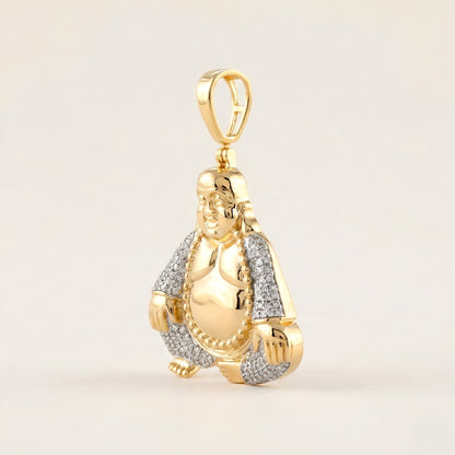 Buddha Gold pendant With Diamond