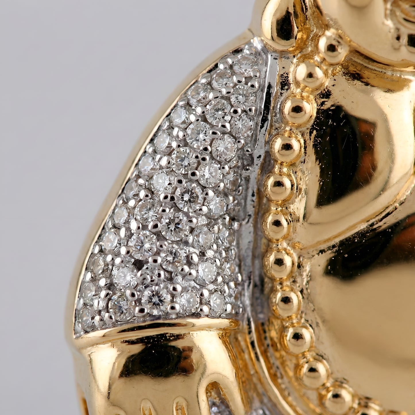 Buddha Gold pendant With Diamond