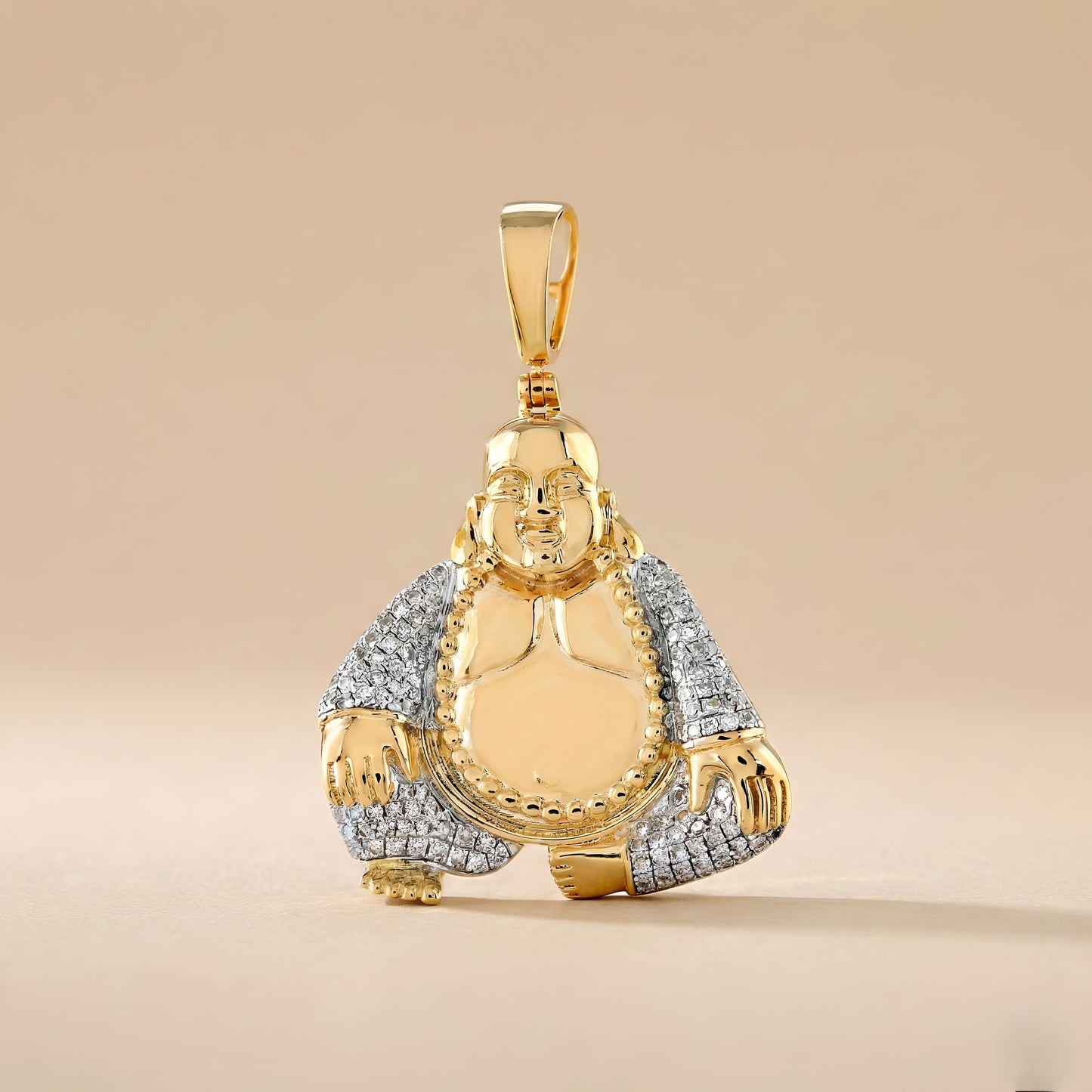 Buddha Gold pendant With Diamond