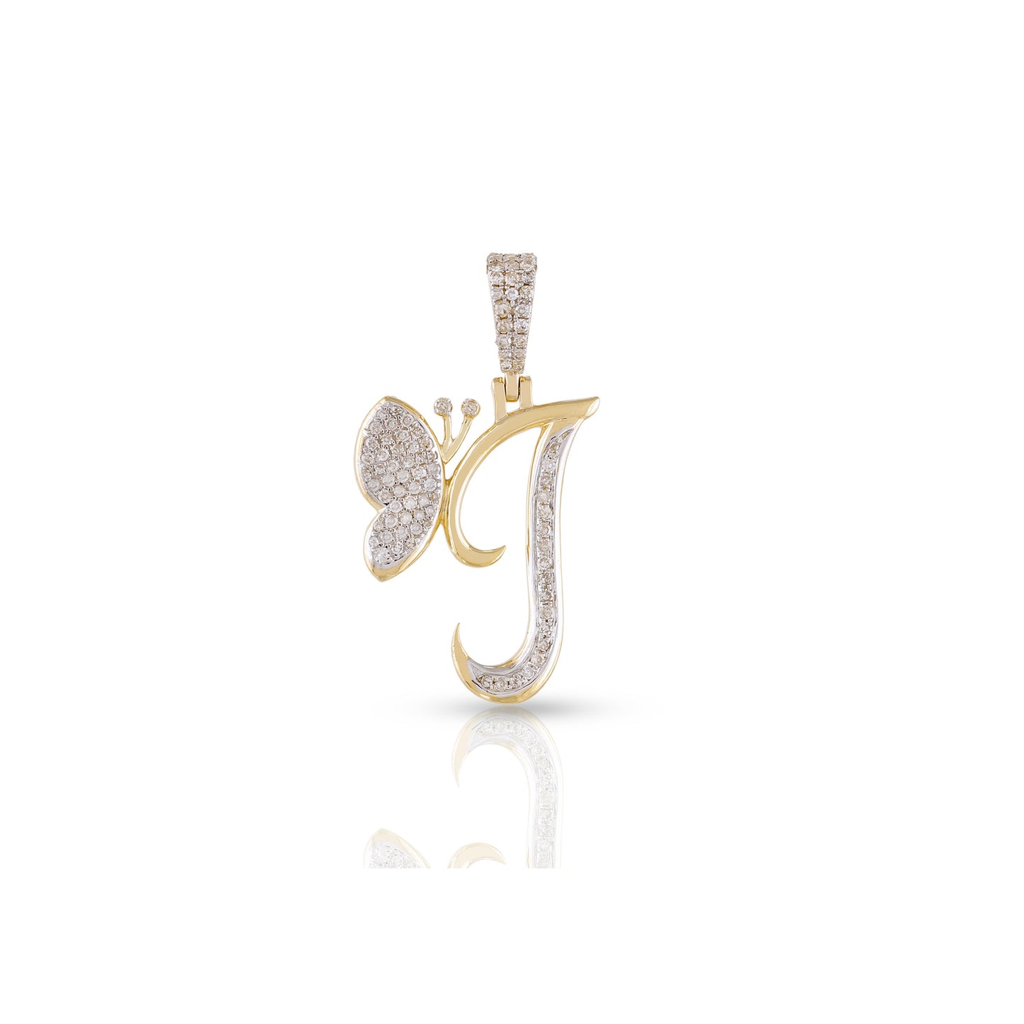 A-Z Butterfly Initial Letter Pendant by Truth Jewel