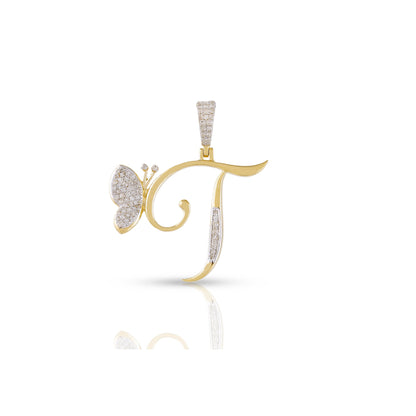 A-Z Butterfly Initial Letter Pendant by Truth Jewel