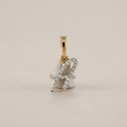 10KT Yellow Gold Initial Pendant