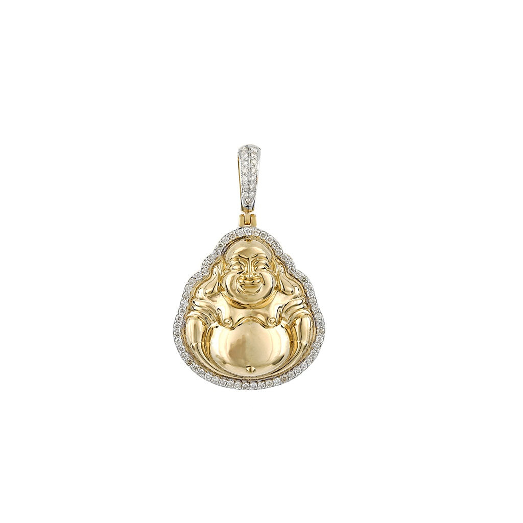 Yellow Gold Buddha Pendant by Truth Jewel